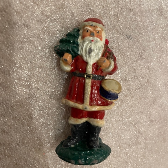 Small Cast Metal Santa Claus Christmas Figurine (read description). - Picture 2 of 4